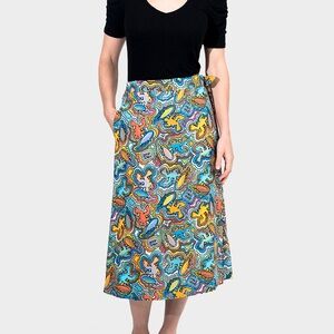 Jazz Fest Wrap Skirt - Logo-a-Gogo™ Print